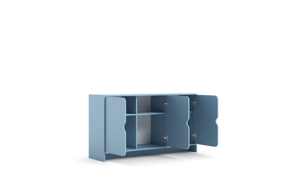 Niko třídveřová komoda Baby Blue