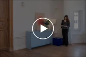 Niko třídveřová komoda Baby Blue