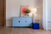 Niko třídveřová komoda Baby Blue