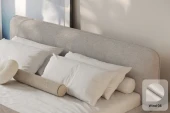 Postel Odette 160x200, látka WIND 05, kovový rošt