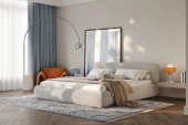 Postel Odette 160x200, látka WIND 05, kovový rošt