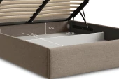 Postel Pure 160x200, látka WIND 11, kovový rošt