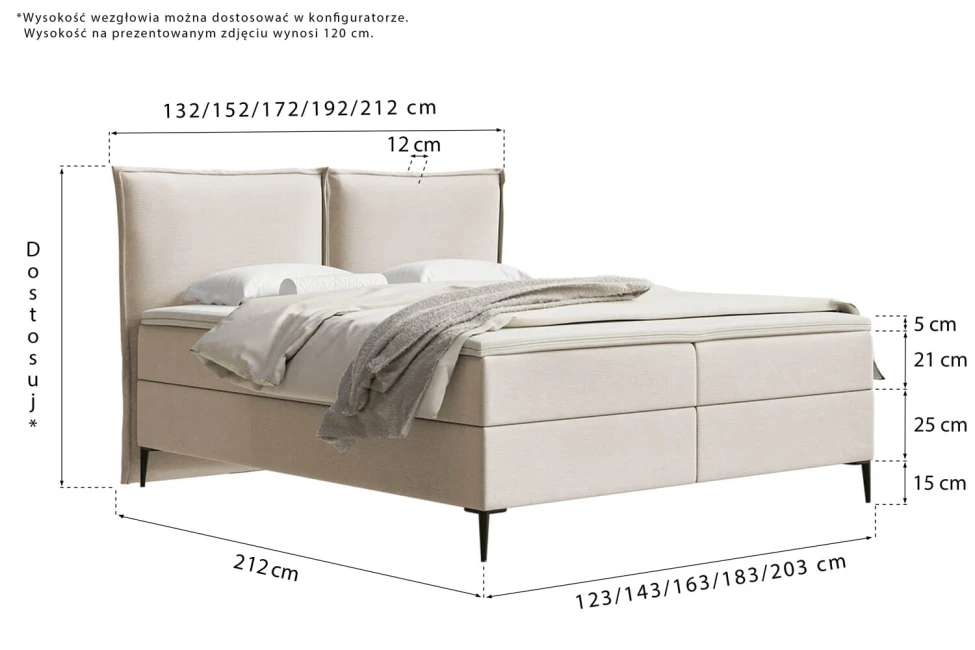 Kontinentální postel Pillow Conti
