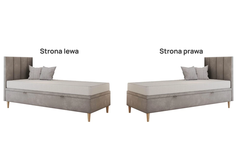 Čalouněná postel Hugo s úložným prostorem