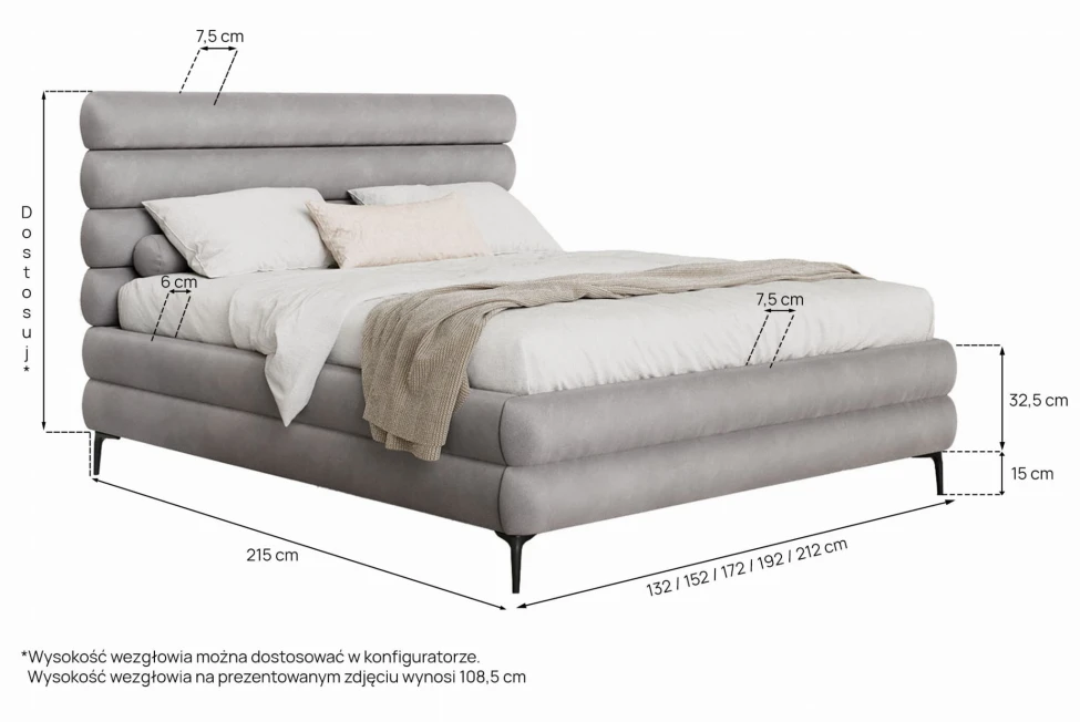 Čalouněná postel Horizon Twin