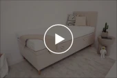 Čalouněná postel Hugo s úložným prostorem