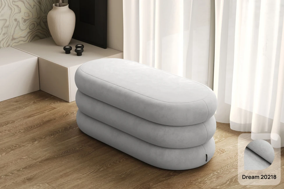 Taburet Puffy s úložným prostorem