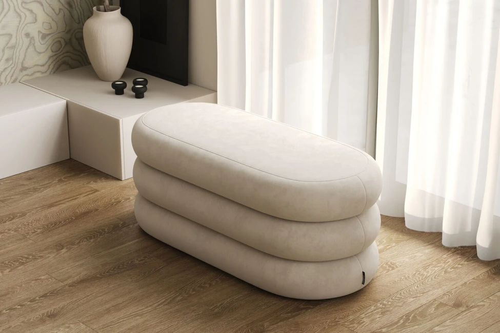Taburet Puffy s úložným prostorem
