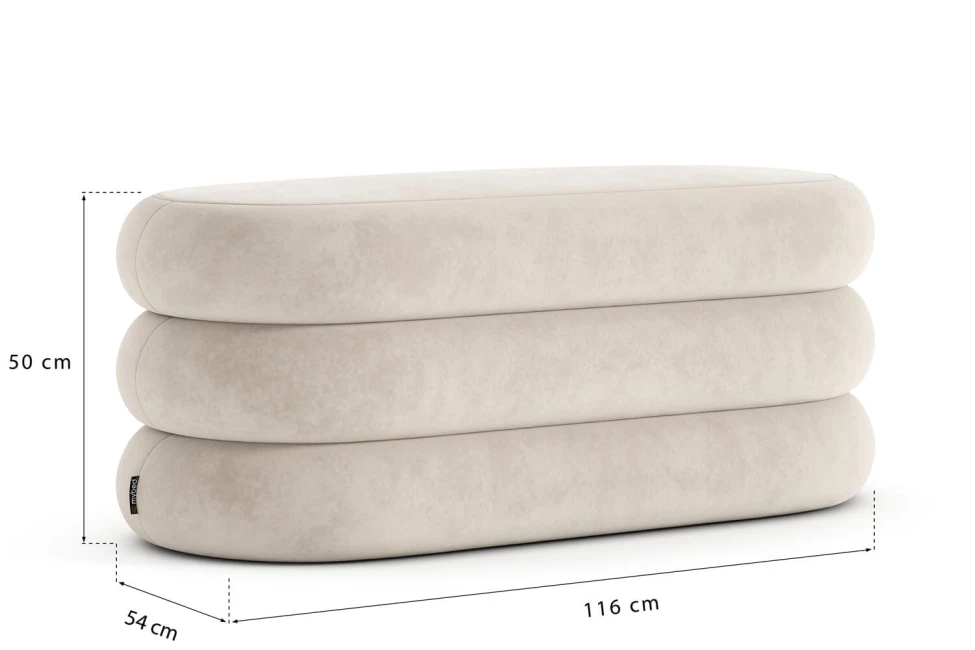 Taburet Puffy s úložným prostorem