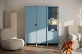 Niko dvoudveřová šatní skříň Baby Blue