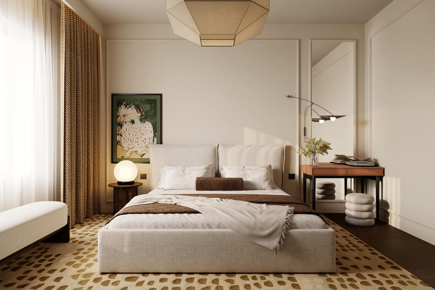 Detail postele Pillow