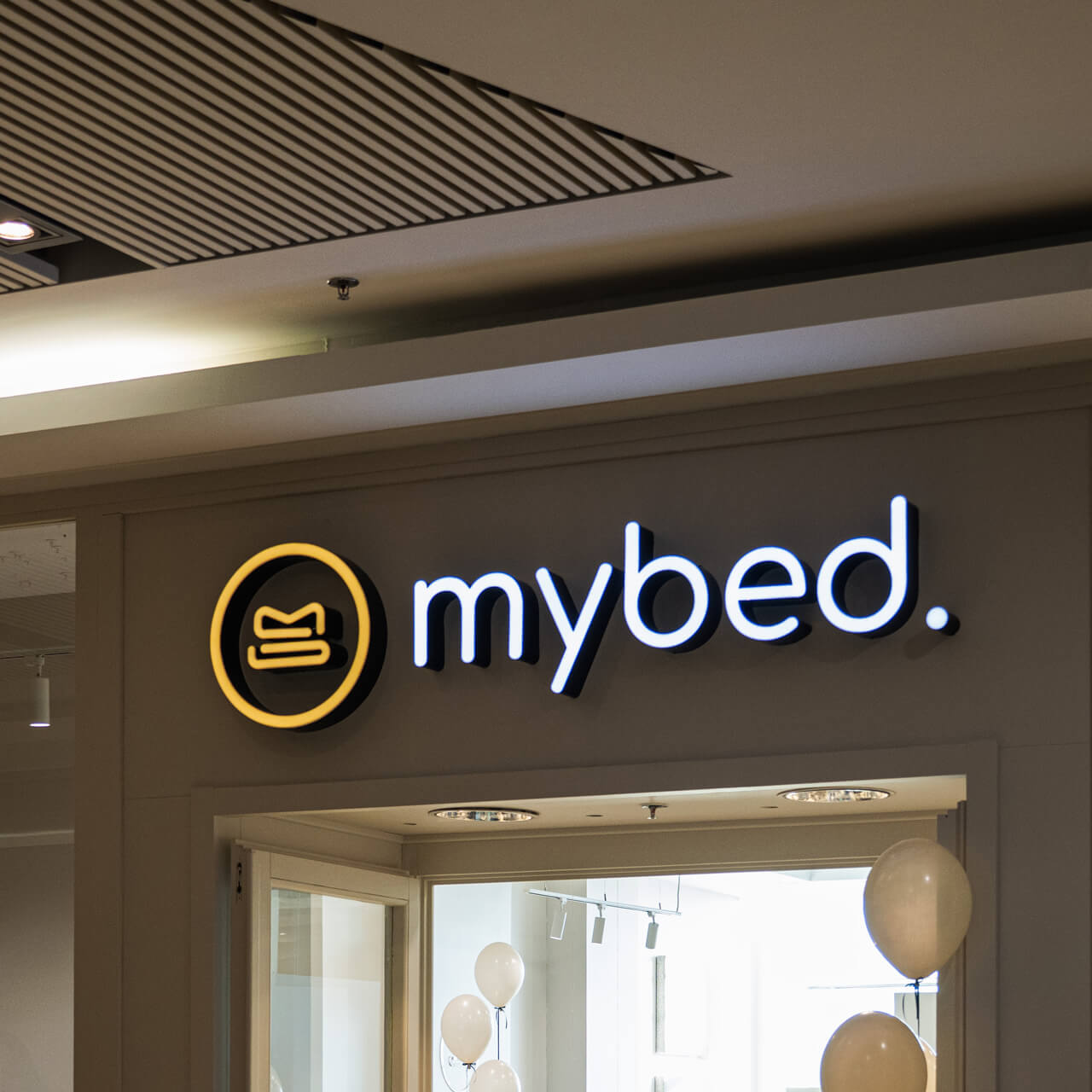 Interiér showroomu MyBed Krakov